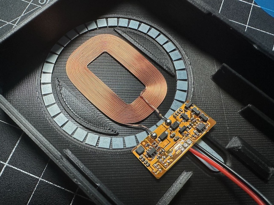 Charging coil placement